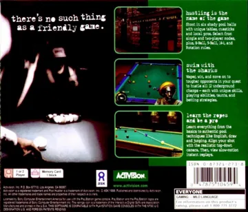 Pool Hustler (US) box cover back